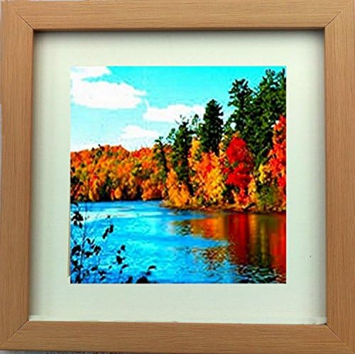 The Frame Centre Picture Photo Frame &amp; REMOVABLE Mount. Picture Size: 8x8 Colour: Oak (Effect)