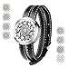 Produktbild Jack & Rose Duftarmband Edelstahl Aromatherapie Duft Aroma öl diffusor Armband Damen Schwarz Leder Gürtel mit 8 Pads Geschenk Ideen