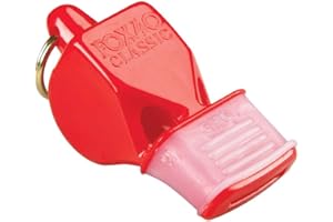 Fox 40 CMG - Silbato con boquilla acolchada antideslizante, Rojo