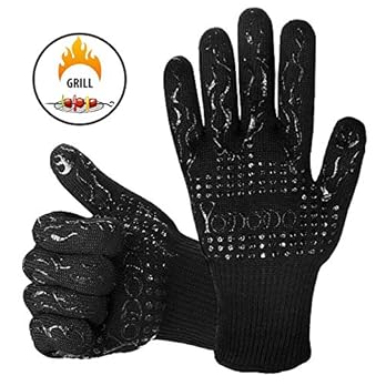 Grillhandschuhe Hitzebestndig Bis Zu 500c Premium Extra Lange Ofenhandschuhe Topfhandschuhe Kochen Backen Backhandschuhe Von Yododo 1 Paar