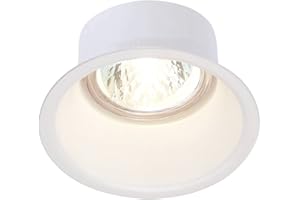 SLV HORN-O | LED Einbaustrahler, Dimmbare Decken-Lampe zur Beleuchtung innen, LED Spots, Fluter, Deckenstrahler, Deckenleuchten, Einbau-Leuchte | GU10, rund, weiß, max. 50W, inkl. Clipfedern