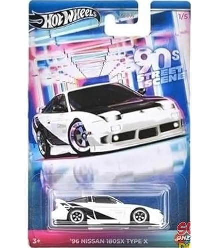 Hot Wheels Premium 90s Street Scene 96 Nissan 180SX Type X for 3