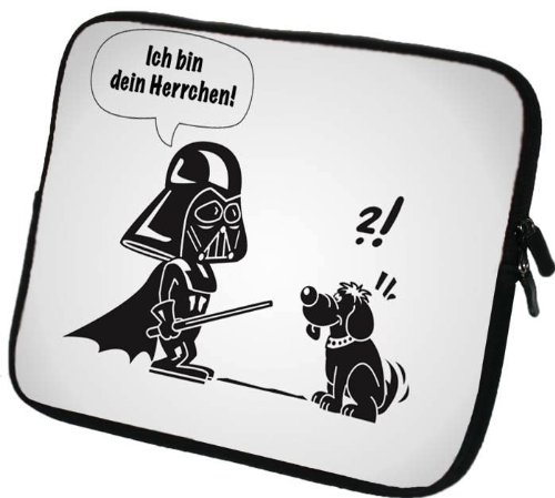 Preisvergleich Produktbild Kobo Touch Neopren Schutzhülle mit Reißverschluss mit aufwendigen Designdruck Ich bin dein Herrchen