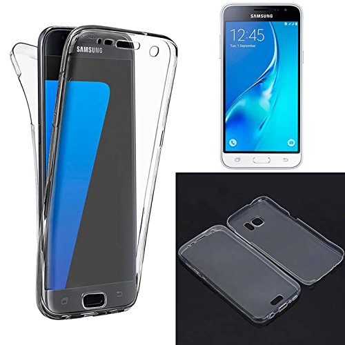 Generica - Funda TPU Doble Frontal Trasera 360 Ultra Fina Samsung Galaxy J3 2016