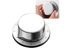 Timer Cucina, ZoneYan Contaminuti da Cucina, Conto Alla Rovescia Timer, Contaminuti Meccanico, Timer Cucina Magnetico, Conto Alla Rovescia Acciaio Inox, Timer Cucina da 60 Minuti per la Cottur