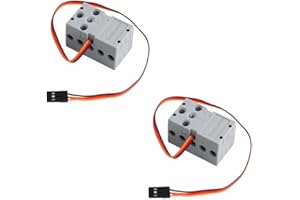 Sparkleiot 360° 2KG Servo programmabile Mini Geekservo Servo Doppia Uscita Albero per Le goed Micro: bit Raspberry Pi (2/4pcs) (Servo Gray(2pz))