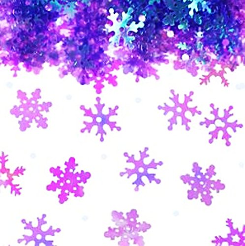 Preisvergleich Produktbild Confettery - Konfetti, Schneeflocken, Eiskristalle, Weihnachten, Mehrfarbig