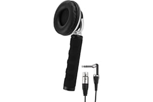 IMG Stage Line 22.1090 DJ Mono Hand-Held Headphone, Black