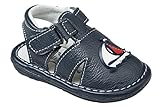 GIBRA® Leder Sandalen für Babys und Kleinkinder, dunkelblau, Gr. 19-24