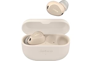 ‎JABRA Jabra Elite 10 bezprzewodowe słuchawki douszne Bluetooth z zaawansowaną aktywną redukcją szumów Jabra, 6 wbudowanymi mikrofonami i dźwiękiem Dolby Atmos - kremowe