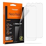 [2 paquetes] El protector de pantalla Galaxy S9 Plus, Spigen Neoflex ofrece la claridad de las burbujas y del efecto arco iris.