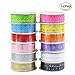 Produktbild Lezed Spitze Washi Klebeband Spitze Masking Tape Washi Tape Dekorative Aufkleber Spitzenband Selbstklebend Abdeckband deko Klebeband Deko Tape Selbstklebende Multicolor Band 12 Stück (12 Farben)