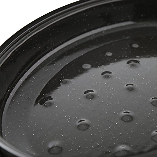 axentia Gänsebräter mit Deckel – Gans-Bräter aus Emaille In Schwarz-Weiß – Schmortopf oval, Durchmesser 42 cm, 10,5 Liter – Kasserolle emailliert & nickelfrei - 5