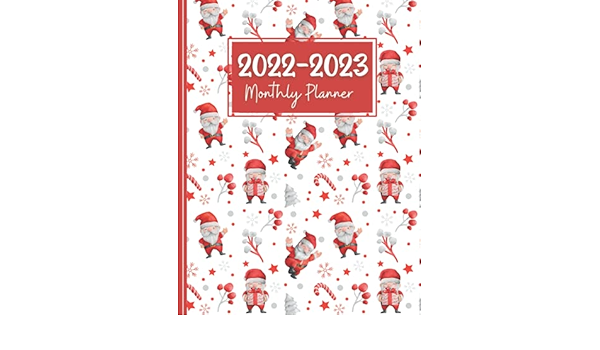 2022-2023 Monthly Planner: Christmas Design 2 Year Planner 2022-2023 | Large 24 Months Jan 2022 To Dec 2023 | 2022-2023 Monthly Planner With Holidays ... Schedule Organizer | Gnome Christmas Cover - House, Christmas Pattern - Amazon.de: Bücher