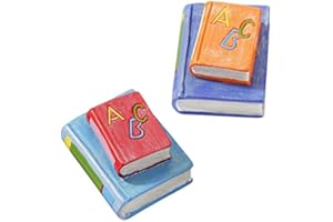 ANICEMOON Dekorationsmaterial CREApop Streuteile ´Schulbücher´ rot/blau, ca 4 cm