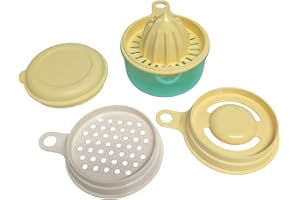 Tupperware kökshjälp citronpress bakning kökspärla äggseparator bakhjälpare minirrivjärn äggseparator 200 ml gul turkos