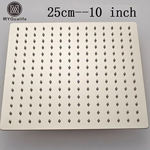 Shower Global Free Shipping 10 Inch Rainfall 25Cm Squre Head Ultrathin Style Bathroom Showerhead Chrome Finish