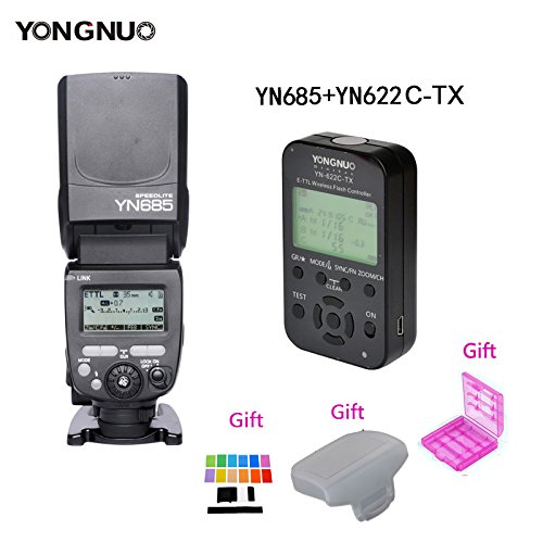 YONGNUO G60 YN-685  Kit flash Speedlite avec HSS TTL sans fil pour Canon Nikon  YN622C-TX  YN622N-TX