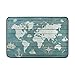 Produktbild SuanHen Carpet World Map Anchor Compass Ship Wood Printed Doormat 15.7 x 23.6 inch, Living Room Bedroom Kitchen Bathroom Decorative Lightweight Foam Printed Rug