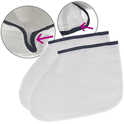 Preisvergleich Produktbild Kosmetex Paraffin-Bad Socken, Frottee-Socken, Füßlinge Kosmetiksocken, Wärmesocken, weiß, 1 Paar, Füßlinge