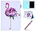 Produktbild iPad 9,7 Zoll Hülle,iPad 5 9,7 Zoll 2017 Schutzhülle,iPad 6 9,7 Zoll 2017 Lederhülle,Hpory Flamingo Muster PU Leder Hülle im Bookstyle Brieftasche Ledertasche Hülle Flip Case Cover Vorstand Mehrfachsansicht Funktion Folding Cover PU Leather Klapphülle Hülle mit Weiche Silikon mit Ständer Standfunktion und Magnetverschluss Kunstleder und Auto Schlaf Schutzhülle Etui Tasche für Apple iPad 5/6 9,7 Zoll 2017 Tablet + 1 x Hpory Stylus-(Flamingo)