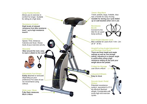 iXBike – Neues Für 2017 -Professionell Inspirierte Übung Station Für Ober-Und Unterkörper – Zyklus Widerstand: von Null Auf Held! Innovative Kompakte Bauweise, Ordentlich Faltet Für Transport Und Lagerung! -Ideal Für Zuhause, Büro Oder Arbeitsplatz. Diese Hochwertige iXBike Combines: Innovative, Patentierte Magnetische Widerstand-Technologie Mit Einem Schlanken Funktionale Design liefern Eine Hervorragende Benutzererfahrung. - 5