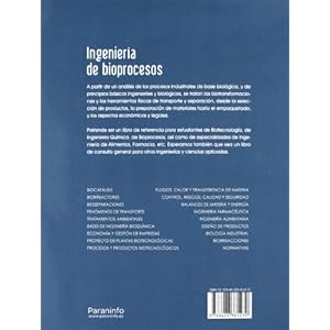 Ingeniería de bioprocesos (Ingenieria (paraninfo))