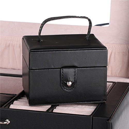 ROWLING Schmuckkästchen Schwarz Schmuckkasten Schatulle Schmuckkoffer mit Mini Box ZG145 - 7