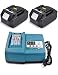 Produktbild Ladegerät & 2X Akku für Makita Ladegerät 7.2 V-18V DC18RA DC18RC mit Für Makita Akku 18V 3.0Ah Li-ion Batterie Werkzeug ErsatzAkku BL1830 BL1815 BL1840 BL1850