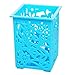 Produktbild cdet Stifthalter Colorful Kunststoff Hohl Aufbewahrungsbox Schreibtisch Ordentlich Kosmetik Home Office Supplies 7.5x10.1CM blau