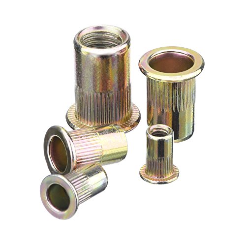 eBoot Stahl Verzinkt Blindnietmuttern Nutsert M4 M5 M6 M8 M10, 120 Stück - 3