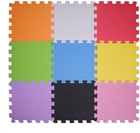 Large 3D Mat Nontoxic Duo Pure Colour Play Mats for Children Soft Puzzle Mats 9PSC Inein