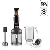 Arzum AR1108-S Smarty Neo El Blender Seti, 900 W, 800 ml Hazne, Siyah