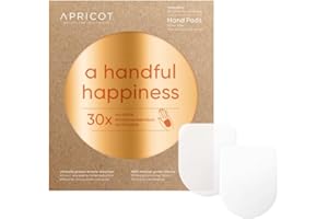 APRICOT BEAUTY & HEALTHCARE Coussinets en silicone APRICOT pour les mains I Coussinets en silicone avec acide hyaluronique I Main anti-âge I Lisse pendant la nuit I Coussinets anti-rides réutilisables I Dermatol confirmé I