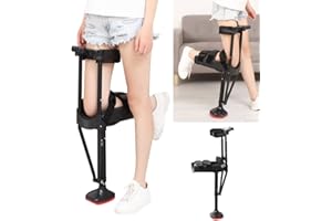 UIGJIOG Krücken Walker 180 ° Verstellbarer Kniewanderer, medizinische Anti -Abdring -Knie -Krücke in der Höhe, Hände -freie Kniekrücke ohne Schmerzen