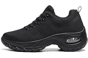 VCIXXVCE Femme Chaussures de Danse de Marche Sportive Respirante Moderne Jazz Athletic à Lacets Maille de Coussin d'air Fitness Sneakers,Modèle-1918