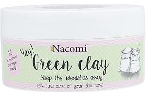 Nacomi Naturalna zielona glinka maseczka do twarzy i ciała 65 g