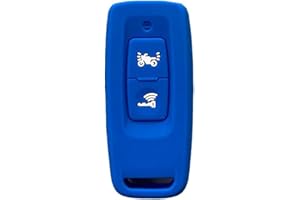 OTMIK Custodia in Silicone per chiavi auto per Honda Adv 350 PCX 125 PCX160 AV 350 SH350i VISION 110 2 pulsanti Supporto per Guscio Remoto (Blu)