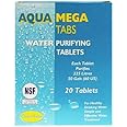 Mega Tabs Water Purifying, Purification Tablets, drinking water, Boats, Caravans, Motorhomes, Camping, Health- x 20 tablets (225L per tablet) CleanTabs iHomebrew
