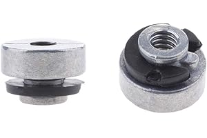 Tenlacum Alluminio Moto Sedile Femmina Vite Bullone Montaggio Dado Fastener Ricambio per Harley Sportster 1996-2017 con Filettatura 1/4-20 (2 pezzi)