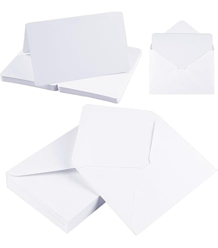 50 Sets Aquarellkarten Aus Baumwolle 4x6 Zoll – Mit Umschlägen, 300 GSM, Für Malerei, Dankeskarten, Kreativprojekte