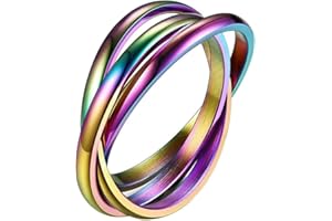 QKEPCY Pierścienie przeciwlękowe dla kobiet, obrotowy, ze stali nierdzewnej, przeciwlękowe, stres, spinner, celtycki węzeł, nieskończoność, układanie w stos, biżuteria, prezent dla kobiet, dziewcząt,