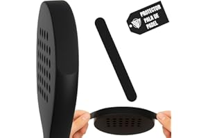 JJ LMS Protezione racchetta da paddle nera con finitura ruvida per una maggiore protezione + adesivo padel incluso 35 x 370 mm