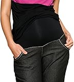 Mija – Umstandsmode / Capri Umstandshose Denim Caprihose 9046 - 2