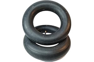 LTSKY 2 Cámaras de Aire 3.50-8 con Válvula de Boca Recta, Cámaras Inflables 3.50-8 para Cortadoras de Césped, Carretillas, Remolques de Jardín y Karts