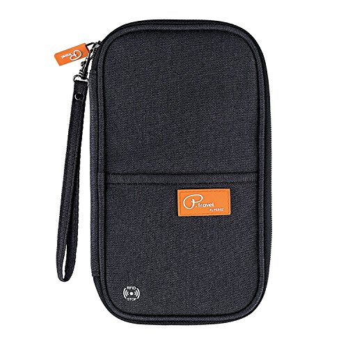 Gtrip Portefeuille passeport Noir Noir  grand