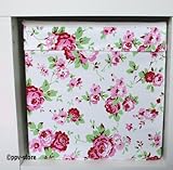 IKEA Regalfach „DRÖNA“ Aufbewahrungsbox Regaleinsatz in 33x38x33 (BxTxH) mit Rosenmuster - 2