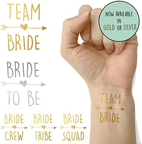 Team Bride Temporary Tattoos Bride To Be Hen Party Do Floral Wreath Crew Squad