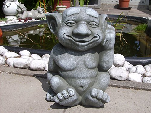 Troll Günther hat den Finger im Ohr – eine Freude in jedem Garten,Vorgarten,Balkon :) - 3
