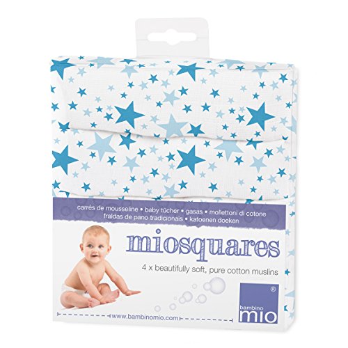 Bambino Mio Muslin Squares (Blue)